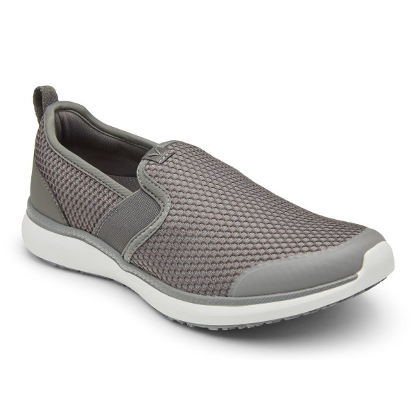 Vionic Trainers Ireland - Julianna Pro Slip on Sneaker Grey - Womens Shoes Sale | GTXKW-3021